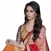 Triveni Sensational Multi Colored Border Worked Jacquard Georgette Saree